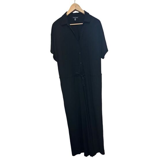 Eileen Fisher Wide Leg Jumpsuit Black Size S/P - Picture 1 of 9